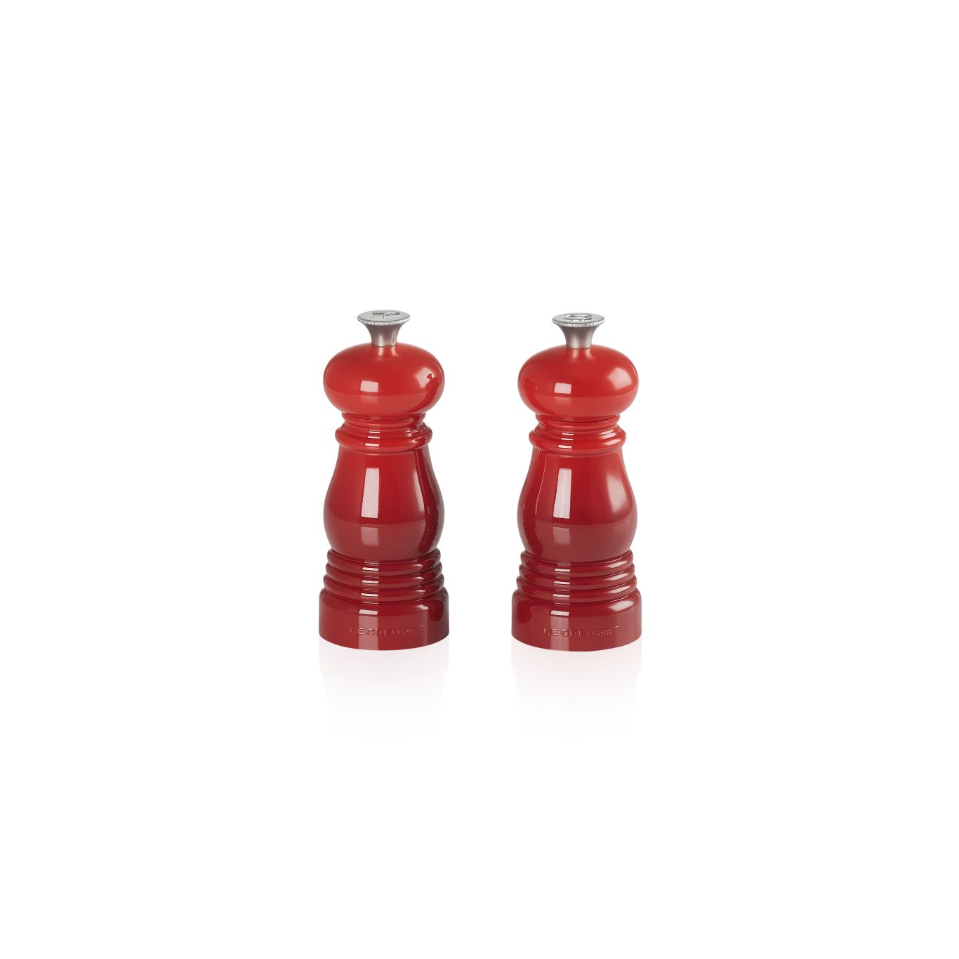 Le Creuset-Le Creuset Mini 11cm Set of Salt & Pepper Mills Cerise